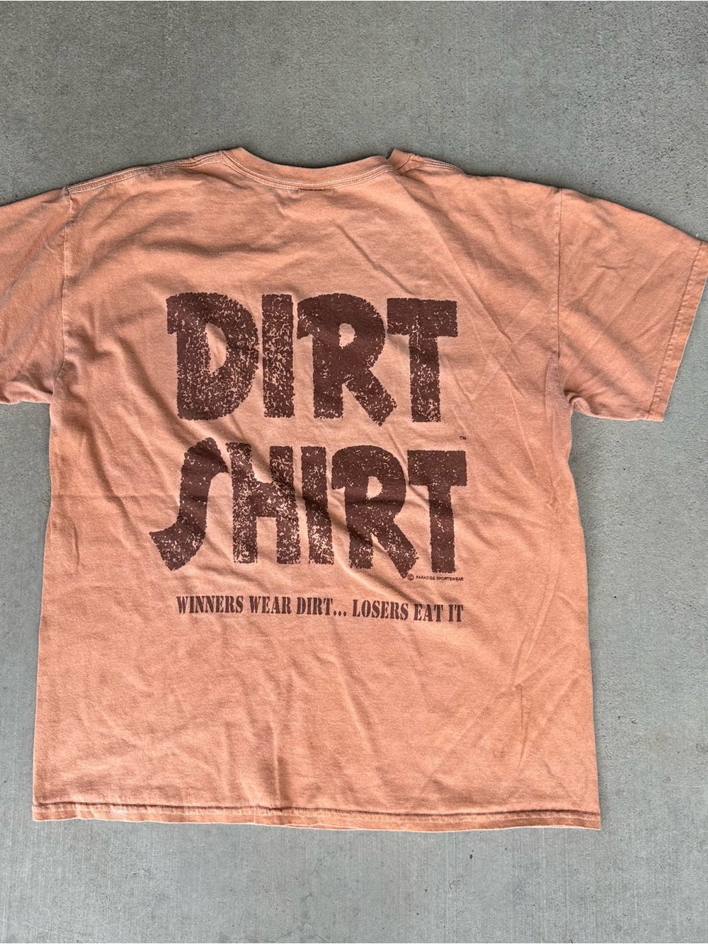 Dirt Shirt Men's Graphic Tee Tan Size Large